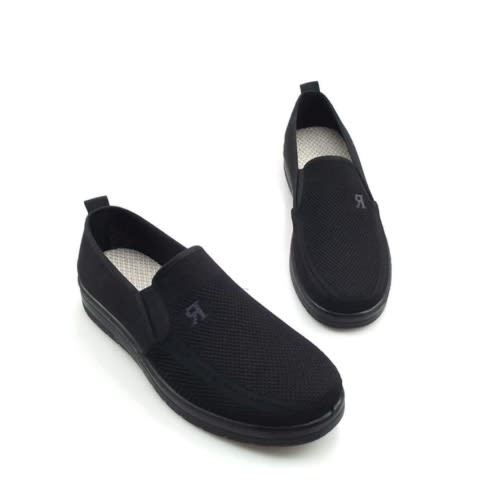 Men's Breathable Slip On Sneakers - Black