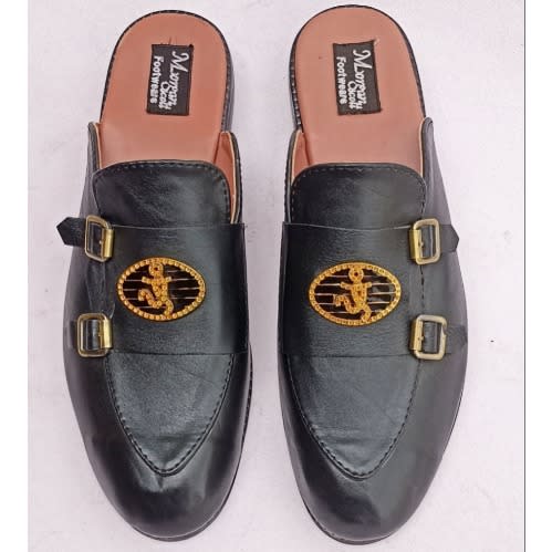 Morgan Scott Footwears - Men Leather Half Shoe - Black