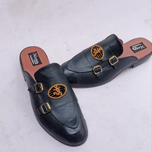 Morgan Scott Footwears - Men Leather Half Shoe - Black
