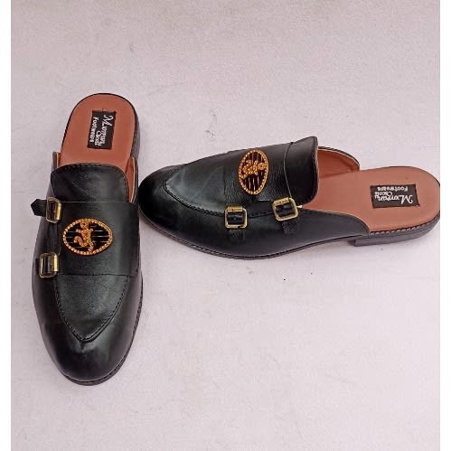 Morgan Scott Footwears - Men Leather Half Shoe - Black