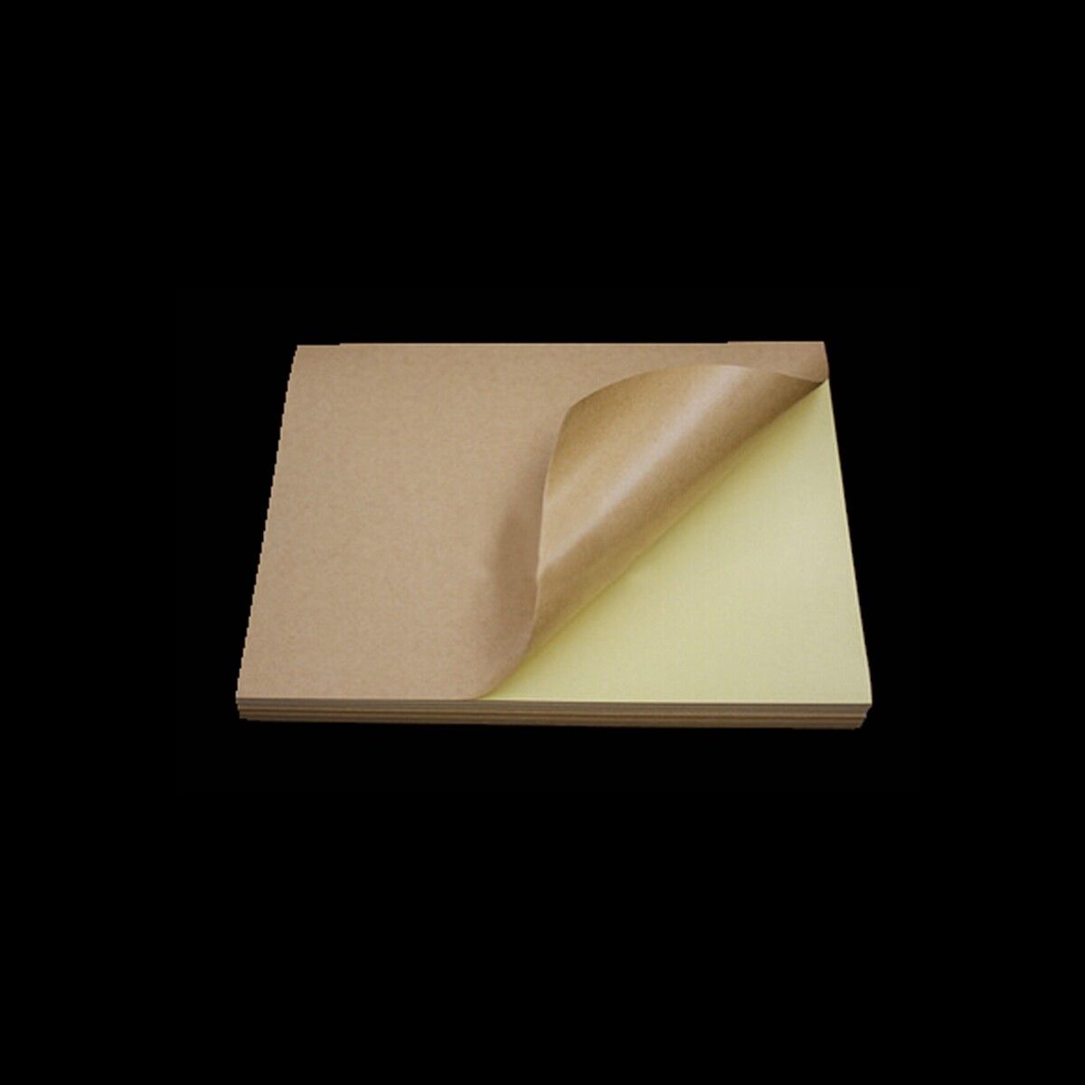 A4 Self Adhesive Printing Print Copier Brown Kraft Paper Sticker Art Sheets 10 Pcs