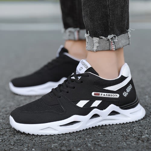 Breathable Casual Sneakers - Black