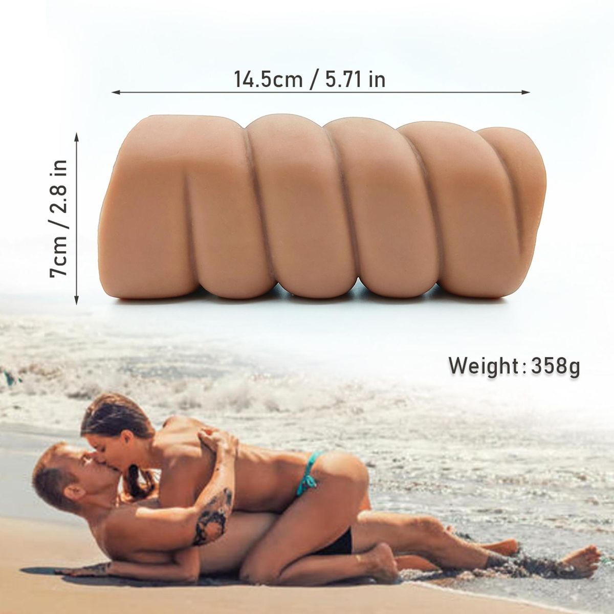 Adults Realistic Inverted Mold 3D Channel Soft Elastic Artificial Skin Men's Masturbation Sexual Toys