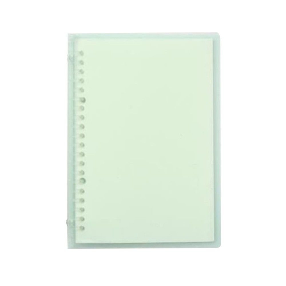 Transparent A5 Refillable Notebook 20 Rings/Holes Loose Leaf