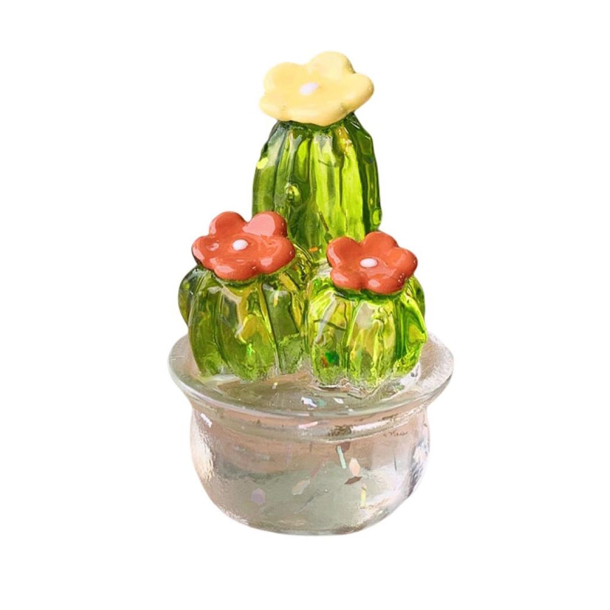 Cactus Figurine Decorative Adorable Cute Interior Decor