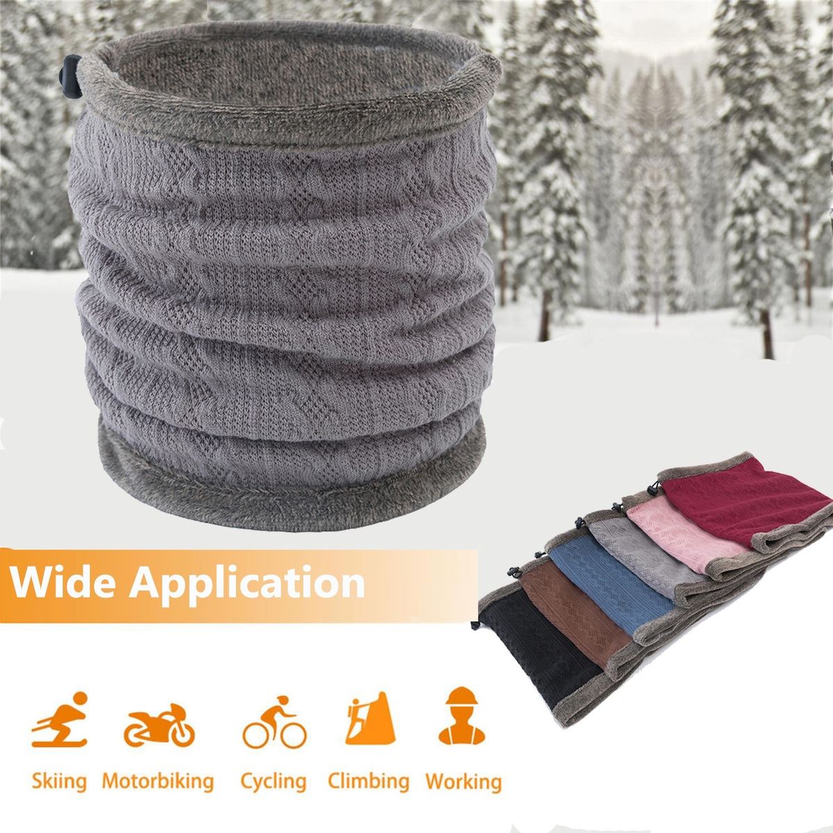 Winter Neck Warmer Thermal Fleece Scarf Ultimate Thermal