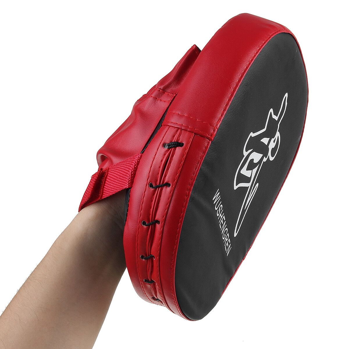 Comfortable Thai Kick Shield Boxing Mitt Focus Target Punch Pad Glove Punching Karate Training PU Foam Red Black