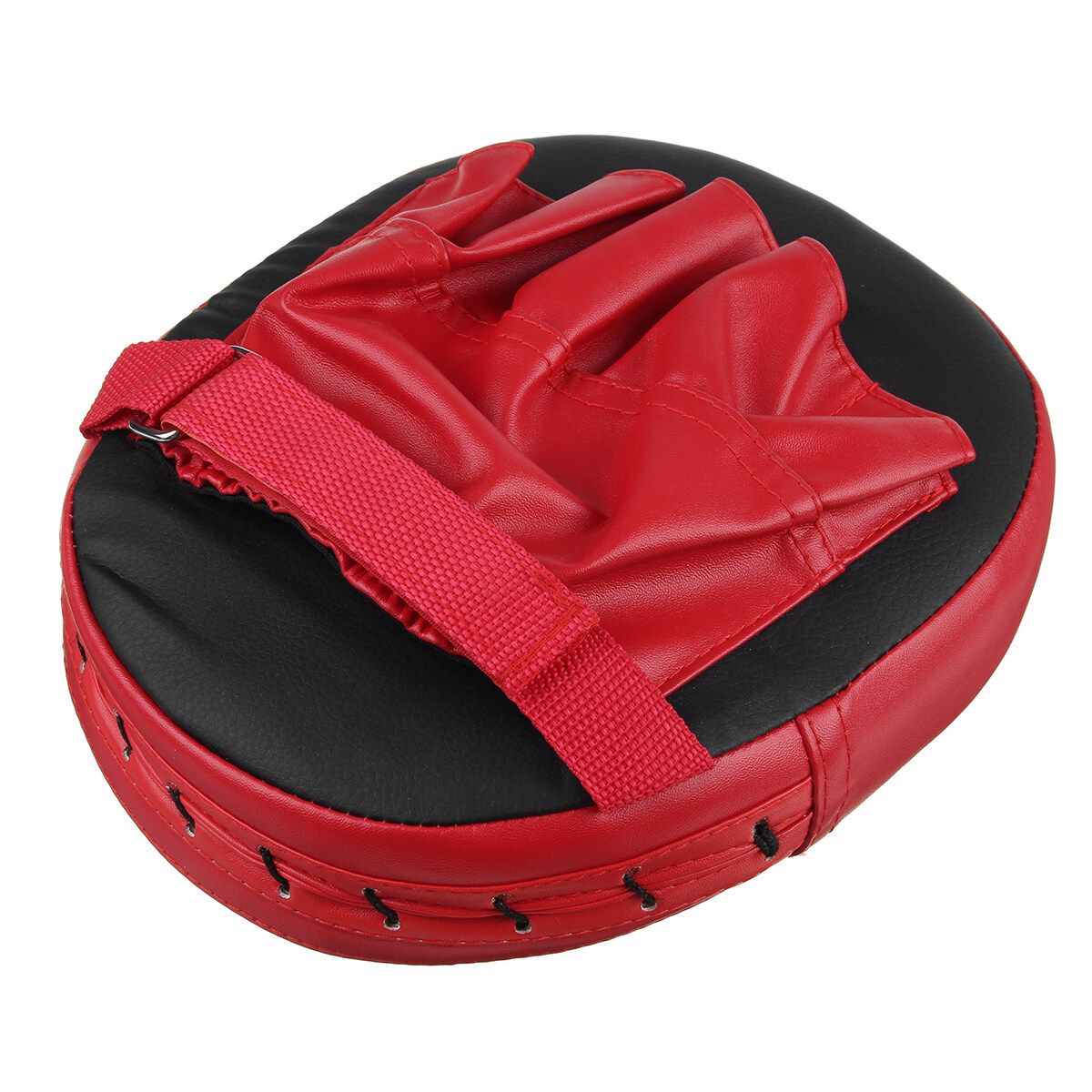 Comfortable Thai Kick Shield Boxing Mitt Focus Target Punch Pad Glove Punching Karate Training PU Foam Red Black