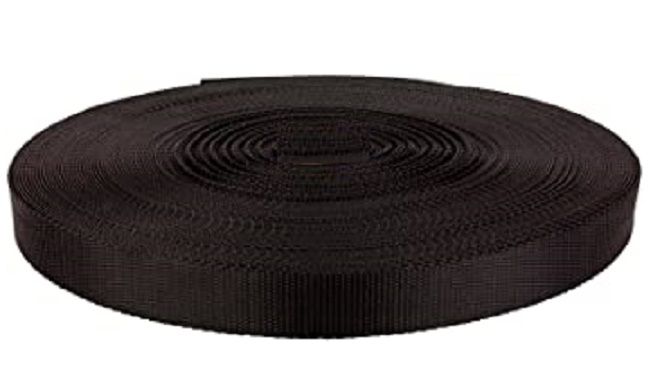 1 Inch Nylon Webbing Rope Roll - Brown