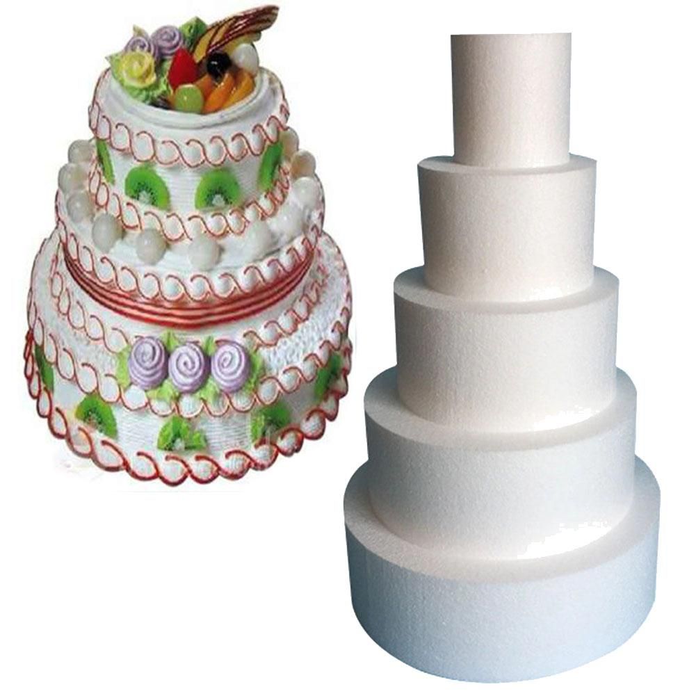 10 12 14 16inch Foam Round Cake Dummy Mold DIY Modelling