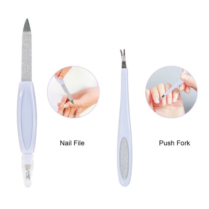 Portable Manicure Kits Professional Push Fork Nail
