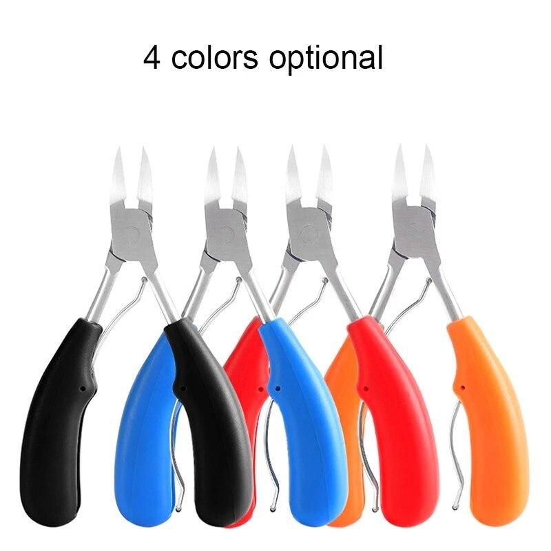 1pcs Nail Clipper Stainless Steel Nail Cutter Nail Trimmer Duty Thick Cuticle Pusher Daily Nail File Travel Kit Pedicure