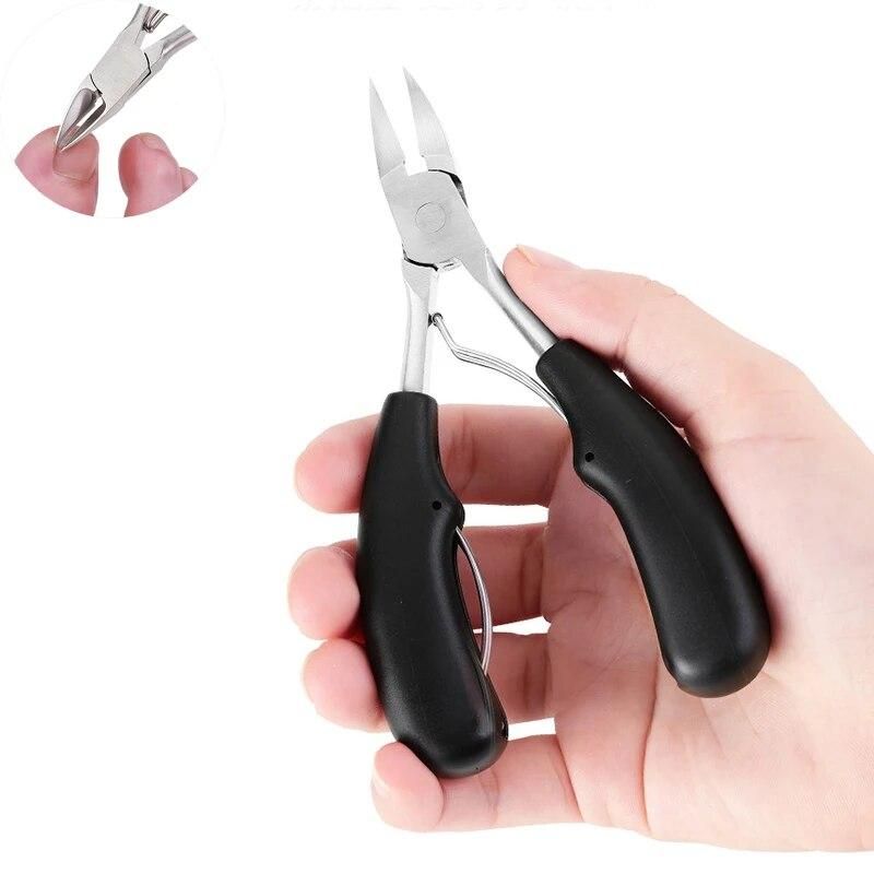 1pcs Nail Clipper Stainless Steel Nail Cutter Nail Trimmer Duty Thick Cuticle Pusher Daily Nail File Travel Kit Pedicure