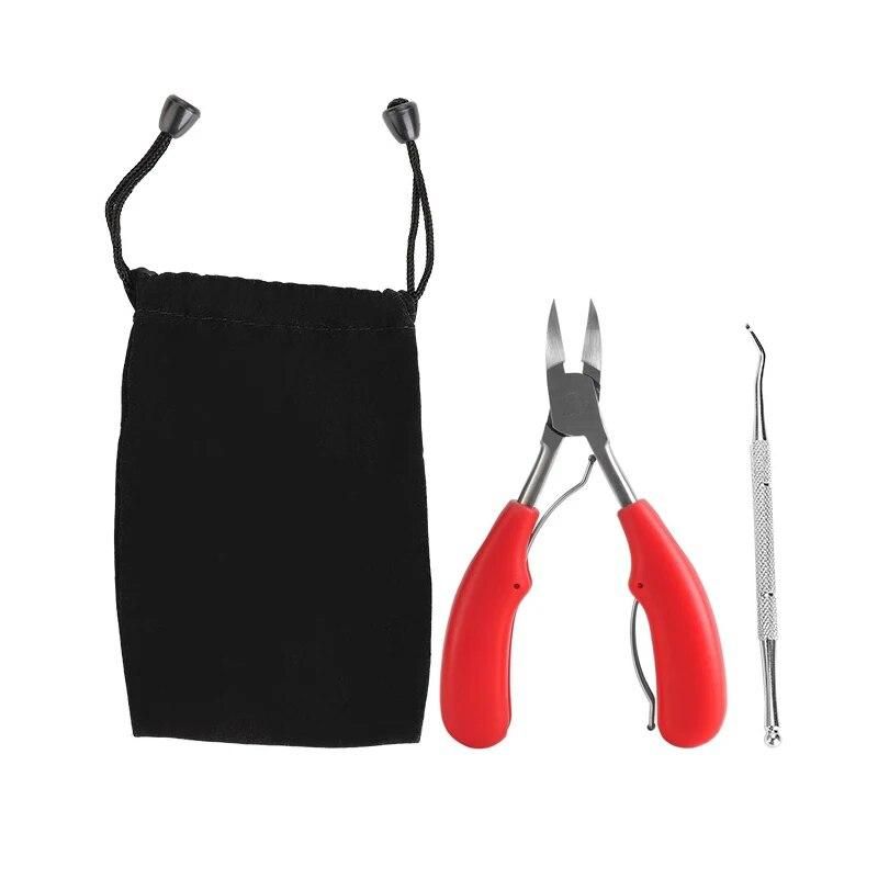 1pcs Nail Clipper Stainless Steel Nail Cutter Nail Trimmer Duty Thick Cuticle Pusher Daily Nail File Travel Kit Pedicure