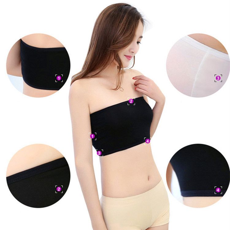 Two-piece Suit Women Lingerie Elasticity Tube Top Vest