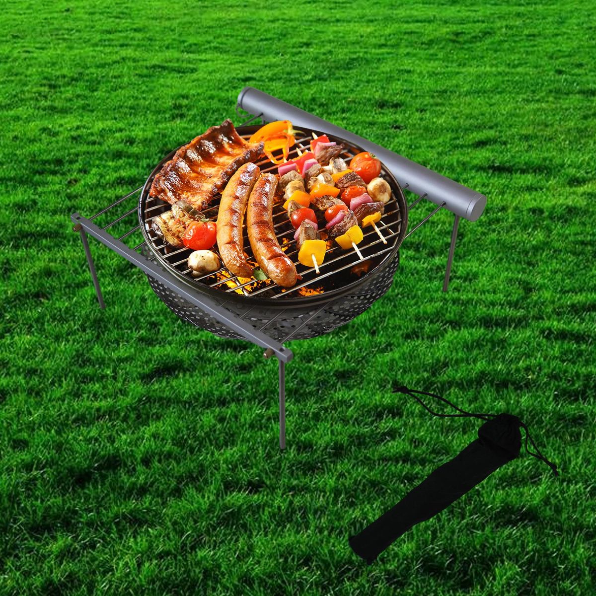 Mini  BBQ Grill Stand Barbecue Accessories Stainless Steel Rack Cooker