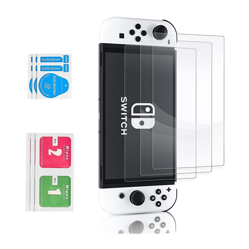 Game Console Storage Bag Set Storage Bag+Crystal Case+er Capx6+Tempered Film