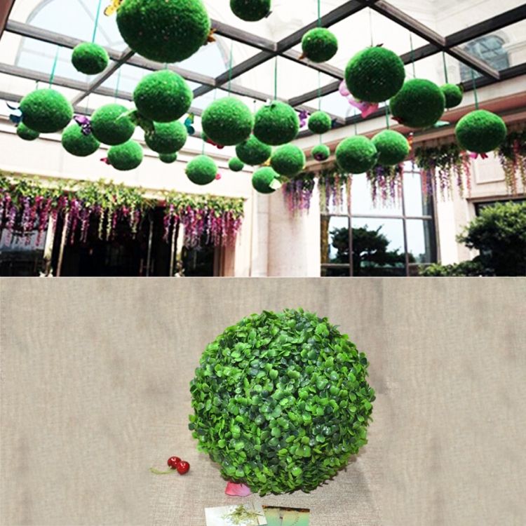 Artificial Green Eucalyptus Plant Ball