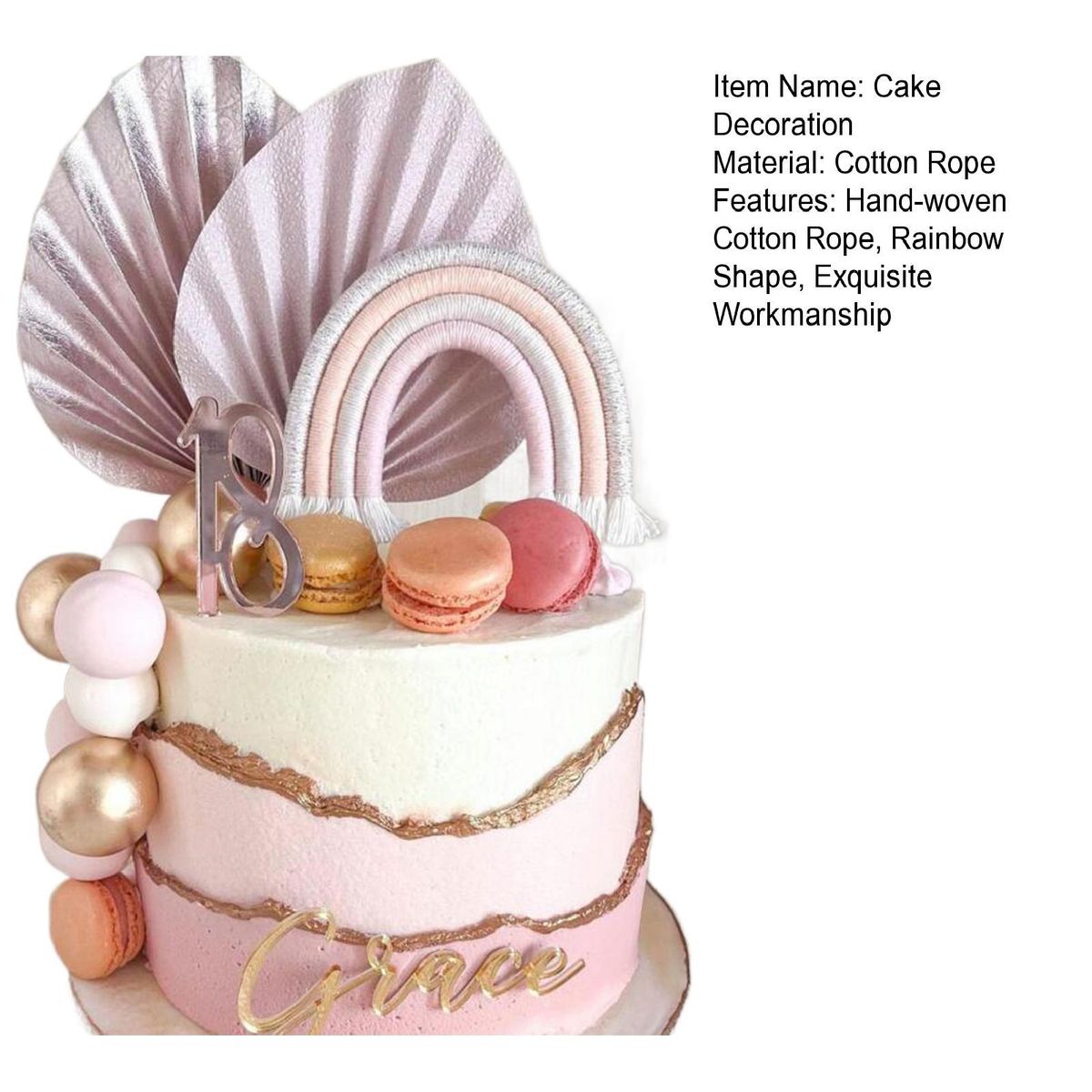 Cake Insert Lovely Birthday Cake Topper