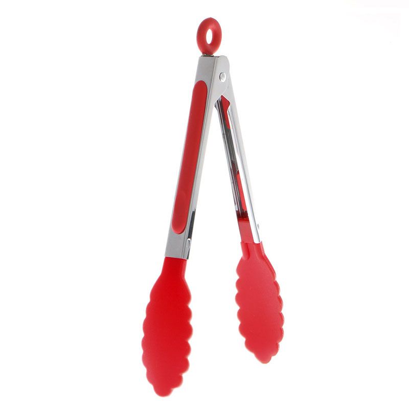 Outdoor Tableware Stainless Steel Silicone BBQ Food Clip
