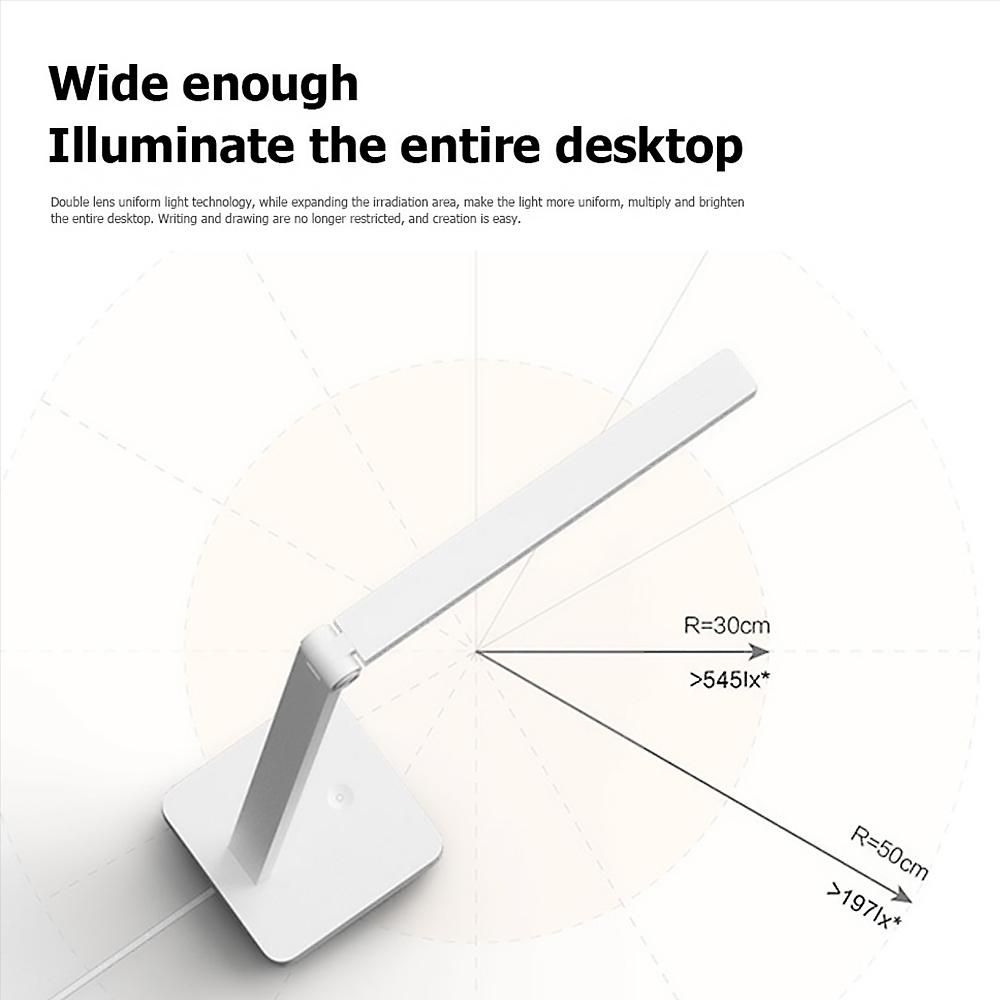 Xiaomi Mi Smart Desk Lamp Lite LED Light No Flicker No Blue Light 4000K Eye Protection Dimmable Bedside Lamp Mijia APP Smart Control