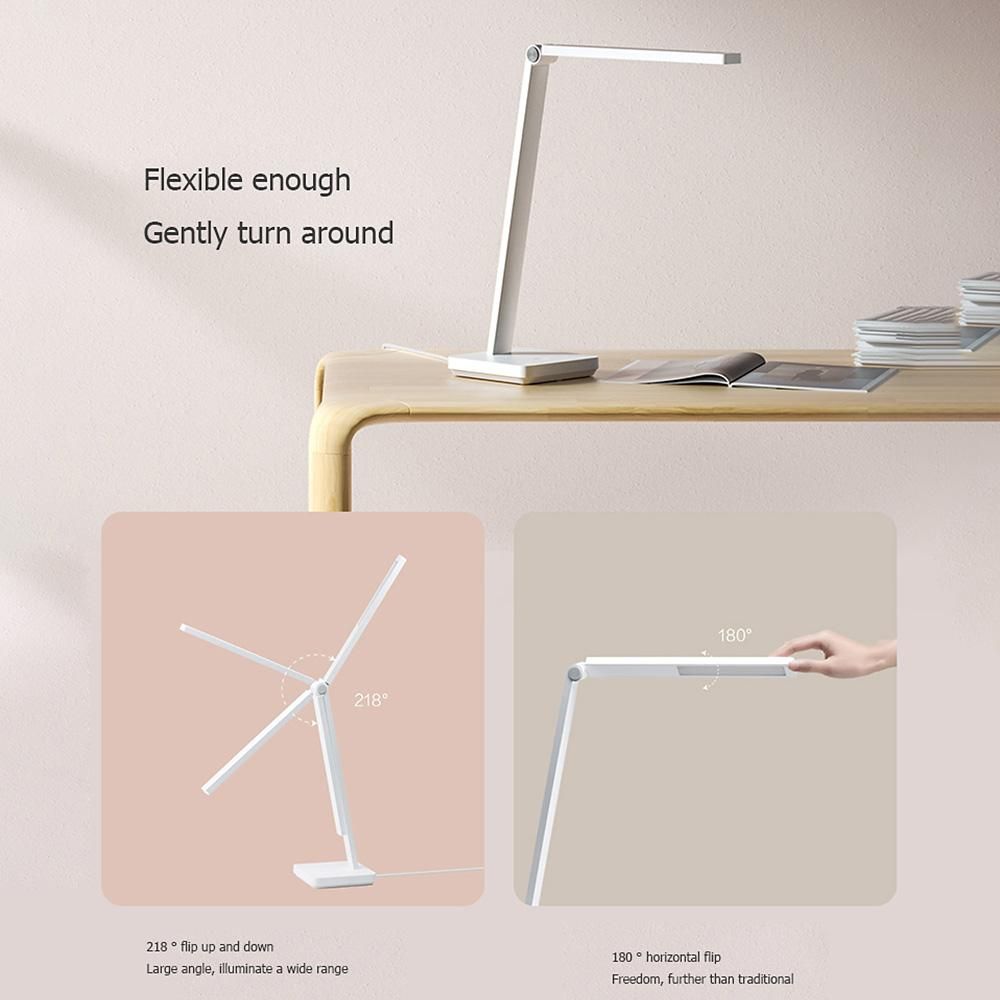Xiaomi Mi Smart Desk Lamp Lite LED Light No Flicker No Blue Light 4000K Eye Protection Dimmable Bedside Lamp Mijia APP Smart Control