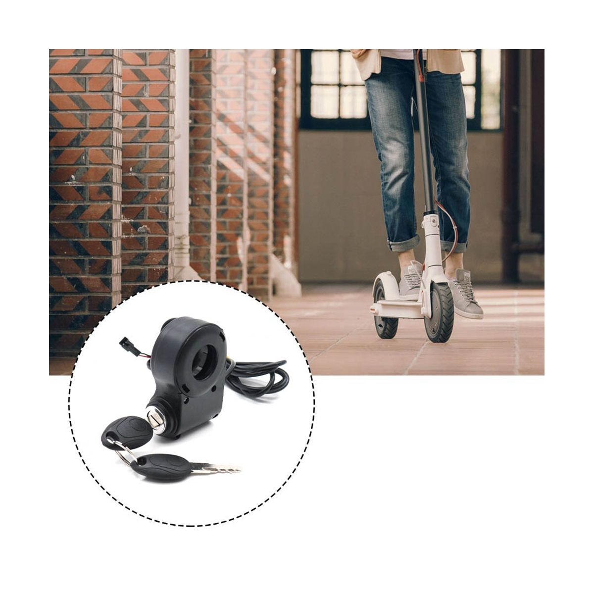 E-Bike Lgnition Lock Key Thumb Throttle Switch Power for /