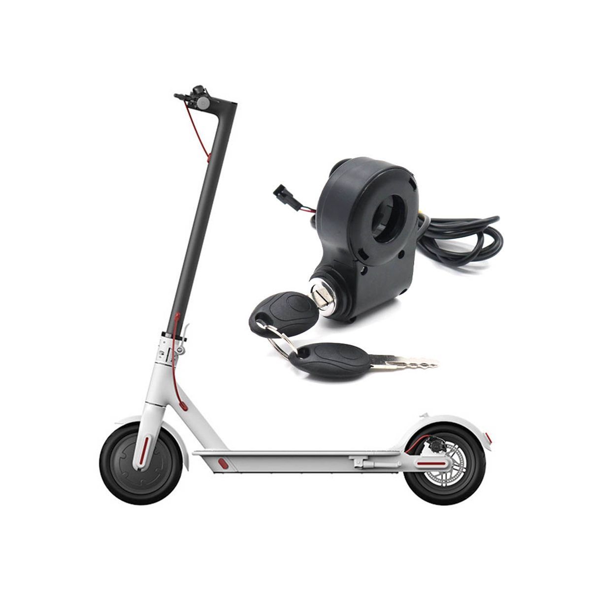E-Bike Lgnition Lock Key Thumb Throttle Switch Power for /