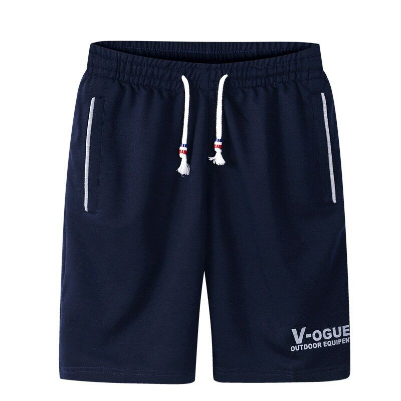 Men's Shorts Summer Mens Beach Elastic Waist Shorts Pants Cotton Casual Male Breathable Board
