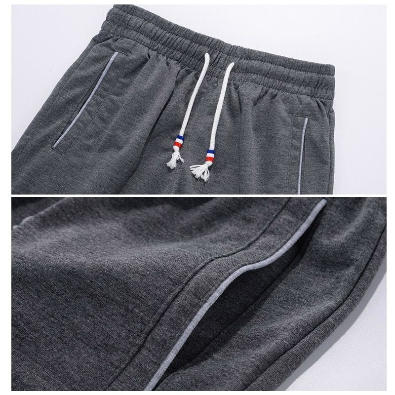 Men's Shorts Summer Mens Beach Elastic Waist Shorts Pants Cotton Casual Male Breathable Board