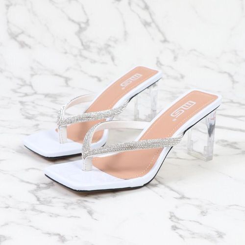Ladies Quality Slippers -White
