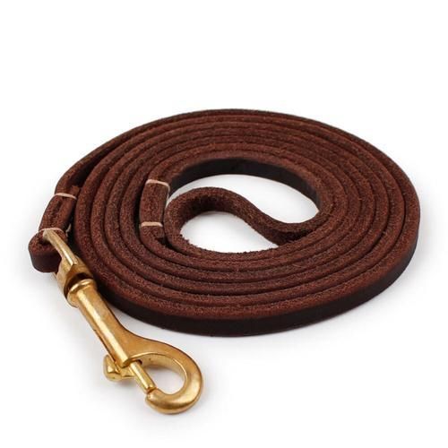 Soft Thin Real Leather Dog Leash For Small Dogs  180cm Genuine Leather Pet Puppy Walking Training Leads For French Bulldog