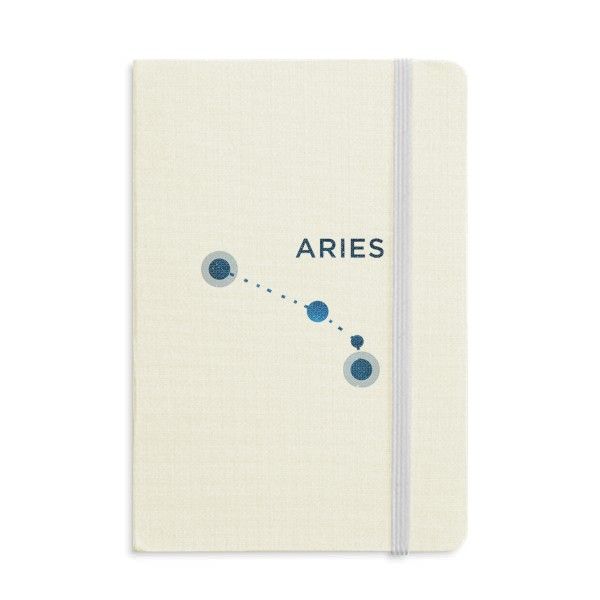 Aries Constellation Sign Zodiac Notebook Official Fabric Hard Cover Classic Journal Diary
