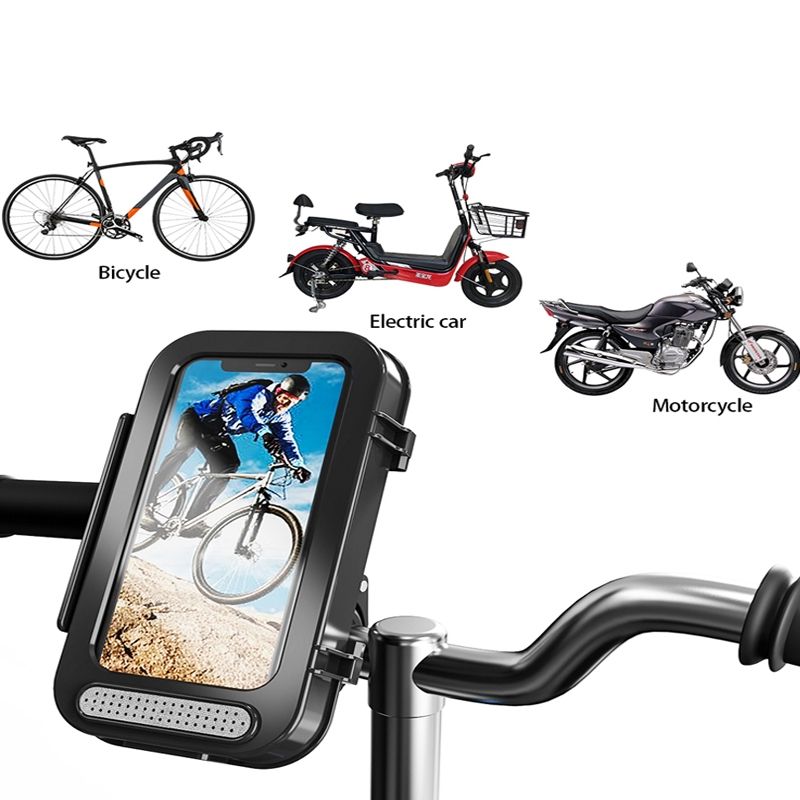 Bicycle Phone Holder Waterproof Phone Holder-Black