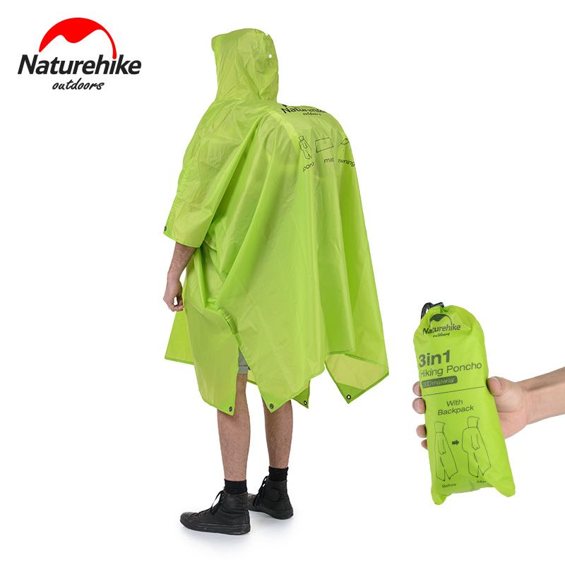 -Naturehike -3 -In -1 -Multifunction -Poncho -For 210T Blue