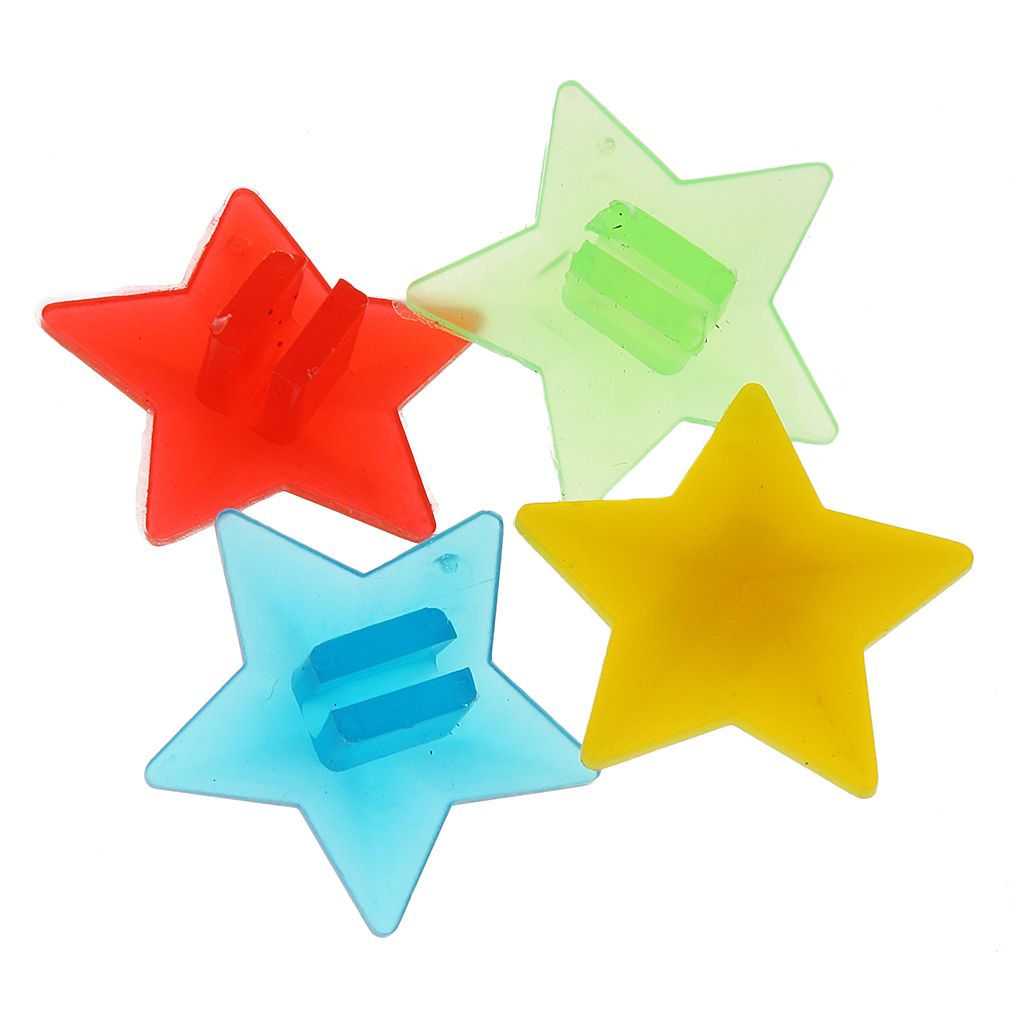 36Pcs Plastic Colorful Bike Bicycle Cycling Wheel Spoke Stars Beads