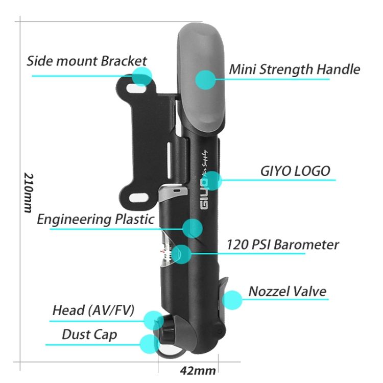GP-41S Bicycle Pump Mini Hand Pump