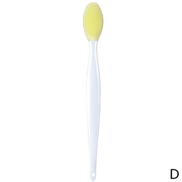 Silicone Multifunction Wash Face Exfoliating Brush Clean Lip Brush Beauty Pores Cleansing Blackhead Tools Yellow 50pcs