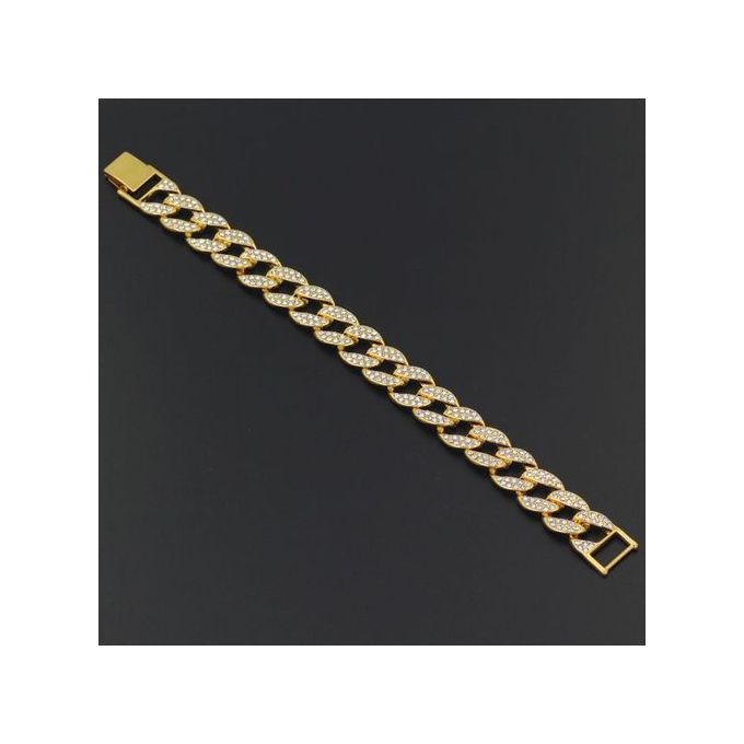 Mens28" Cuban Chain Necklace Hip Hop Watch 9" Bracelet