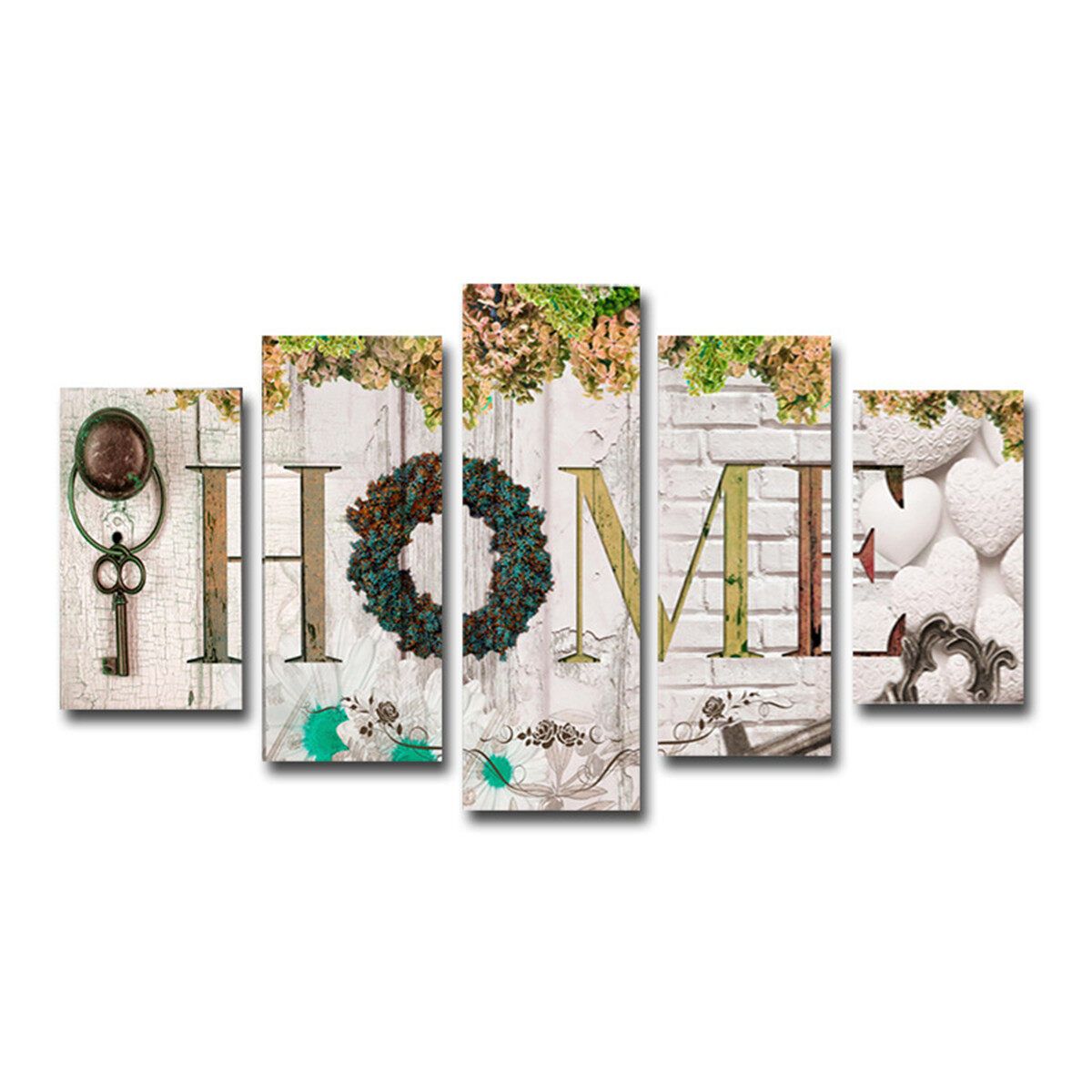 No Frame Wall Art 5 Panels Print Pictures Canvas Decoration Christmas Gift Without Edge