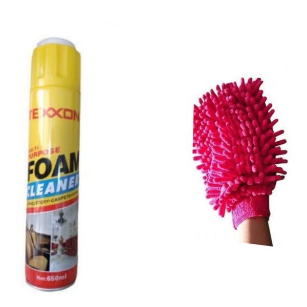 Dashboard Cleaner & Red Car Wash Sponge
