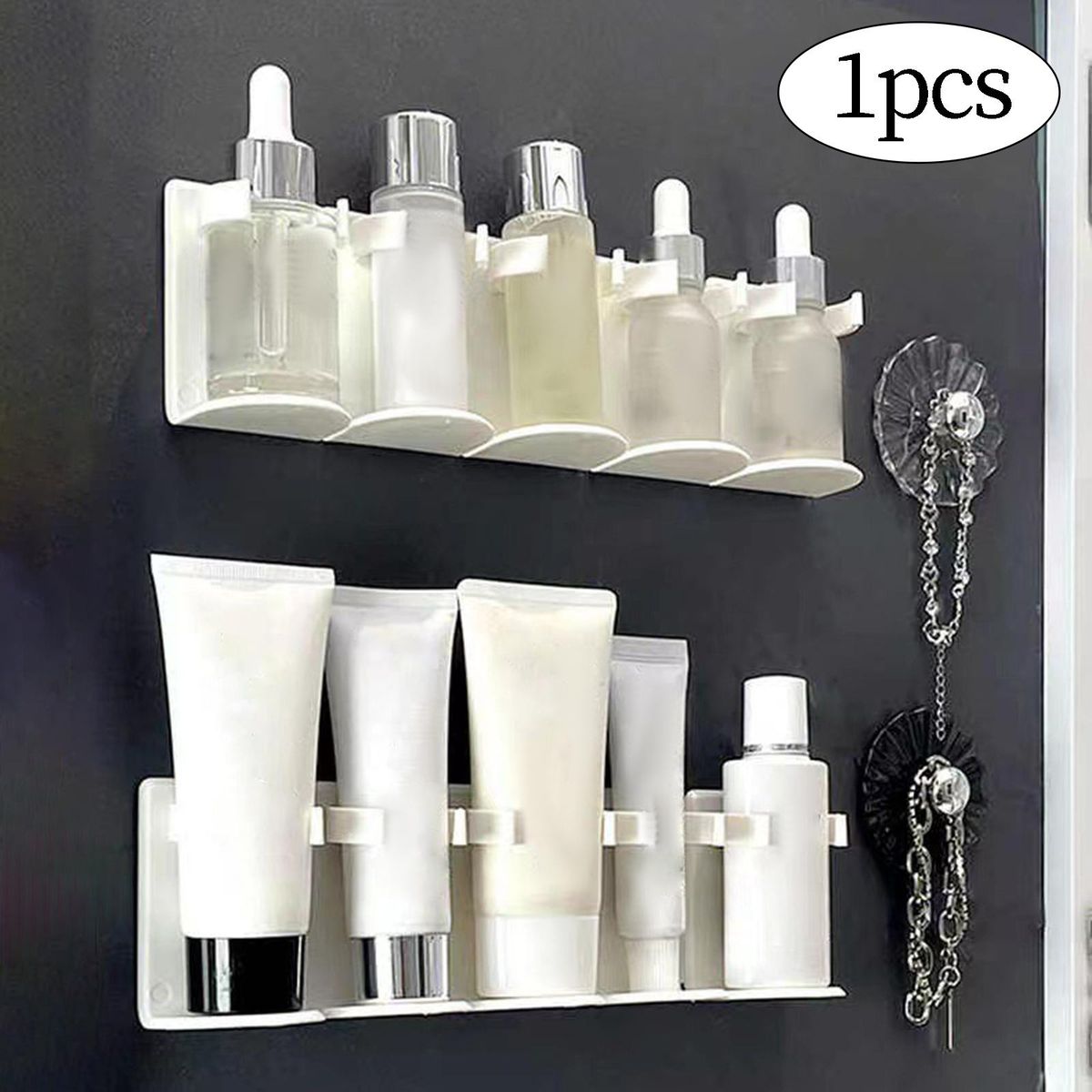 Cosmetics Storage Container Multiuse Easy Installation