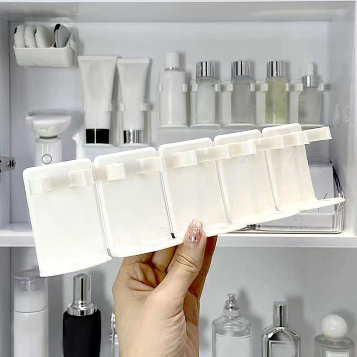 Cosmetics Storage Container Multiuse Easy Installation