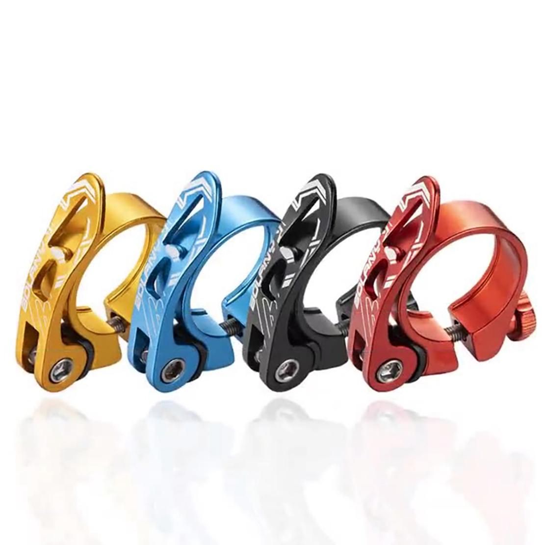 BOLANY MTB Bike Seatpost Clamp Quick Release Aluminium