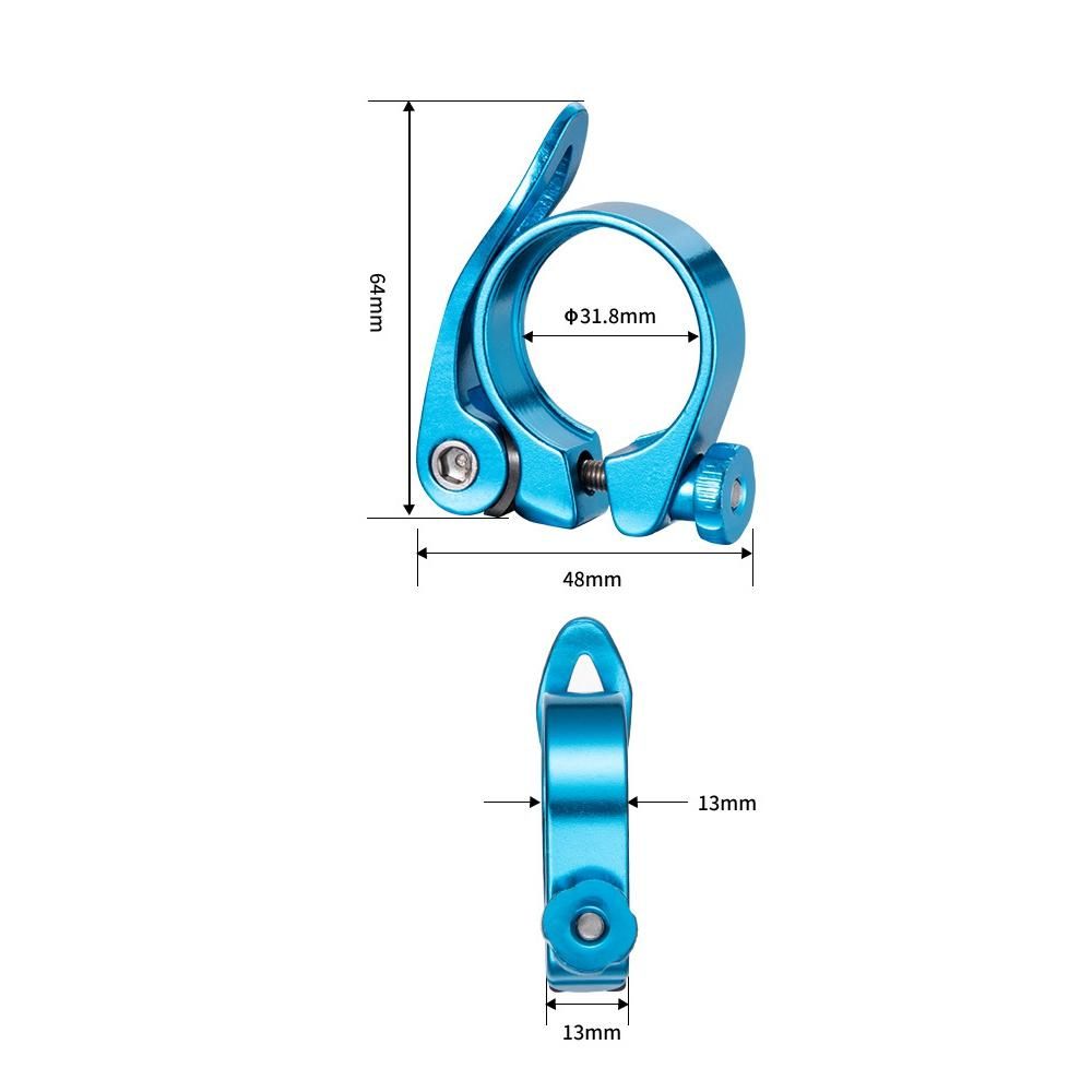 BOLANY MTB Bike Seatpost Clamp Quick Release Aluminium