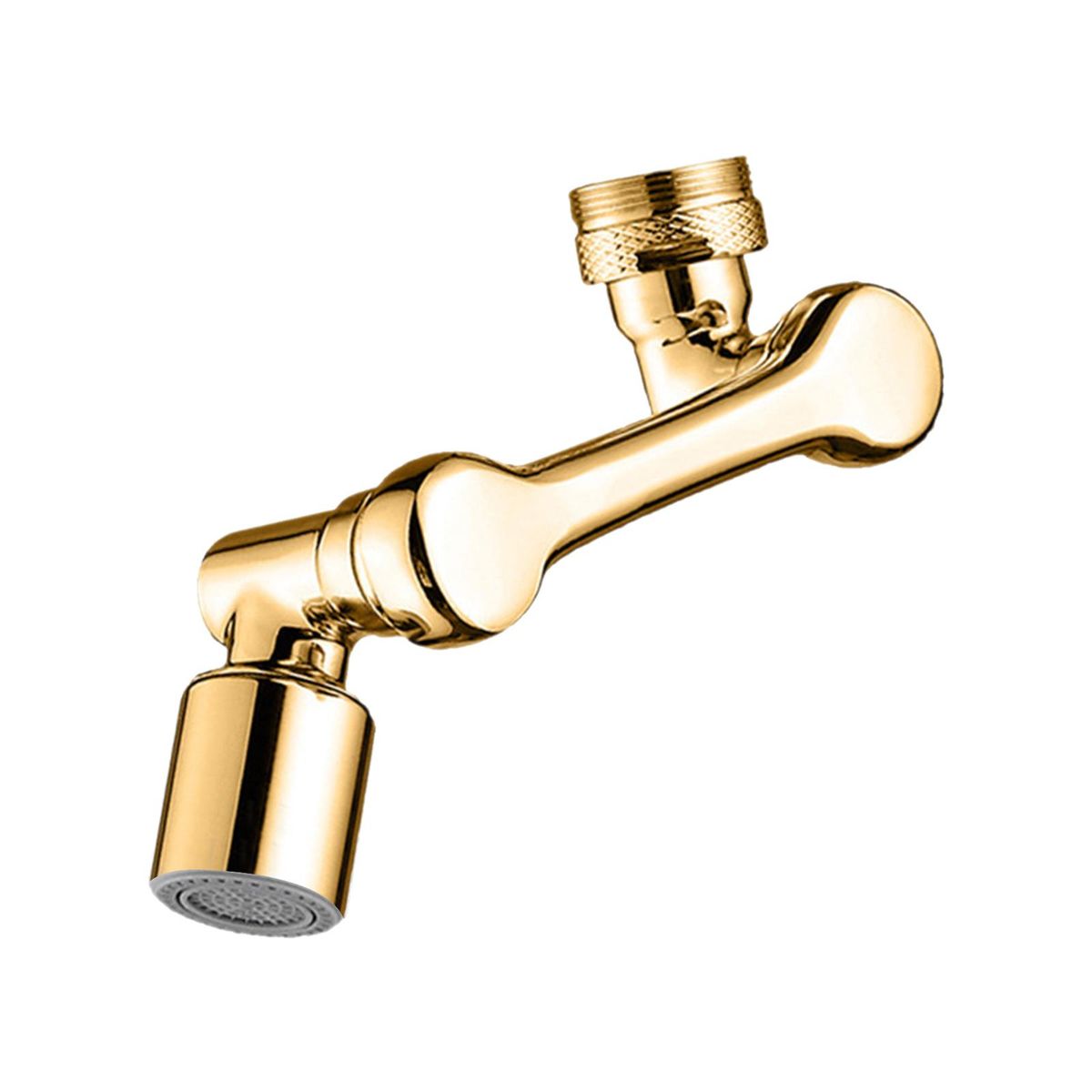 1080°Swivel Faucet Extender With 2 Spray Modes Sink Rotating Faucet Extender Splashproof Faucet Filter Adaptor Aerator With Wrench