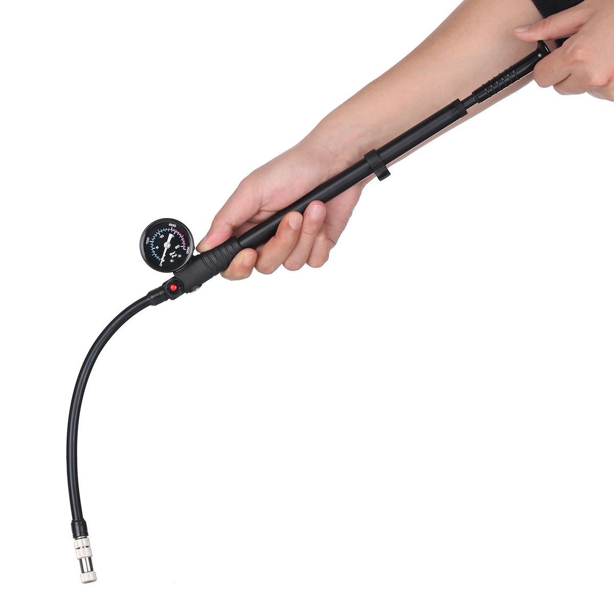 Shock Pump High Pressure 300 PSI Air Pump Presta Schrader