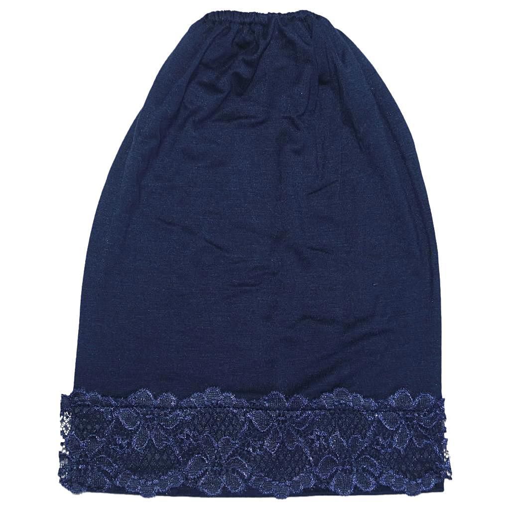 Slouchy Snood-Caps For Women With Chemo Cancer Hair Navy