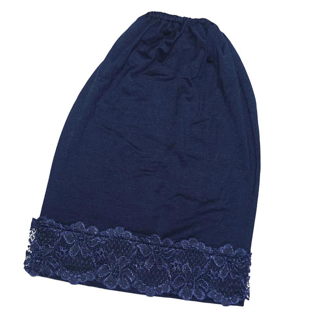 Slouchy Snood-Caps For Women With Chemo Cancer Hair Navy