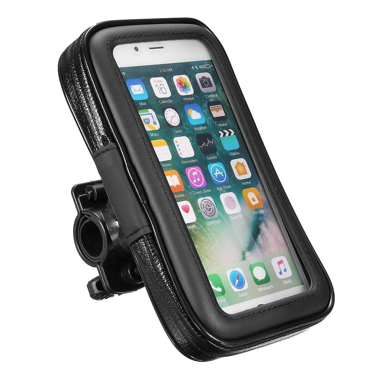 Waterproof Bike Bicycle Motorcycle Handlebar Mount Holder Case For Cell Phone[Large] Large